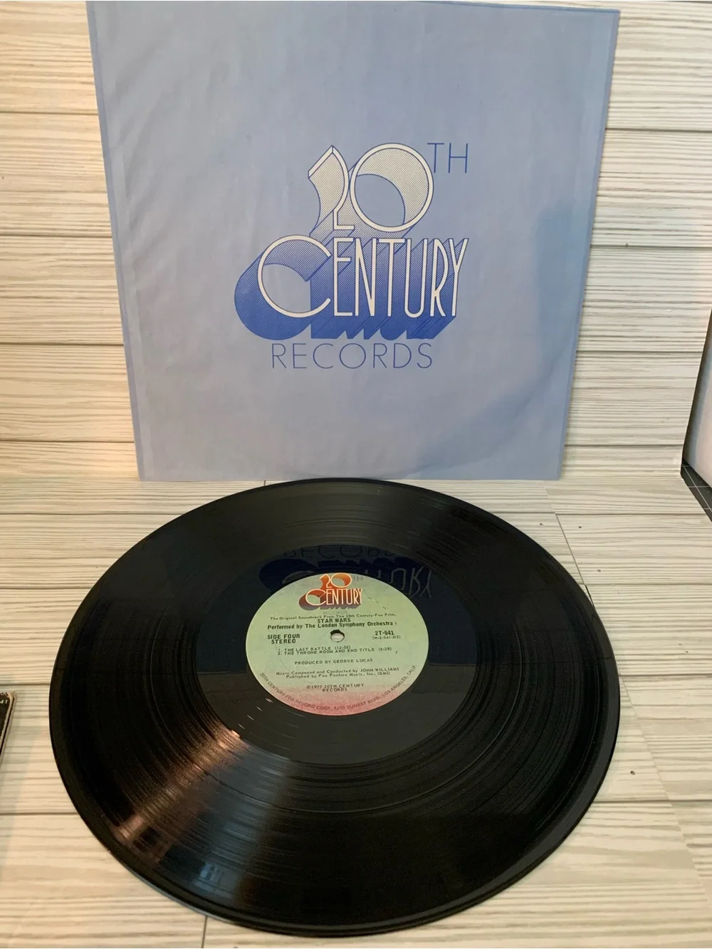 Vintage 1977 Star Wars Original Soundtrack Vinyl - Black Cover